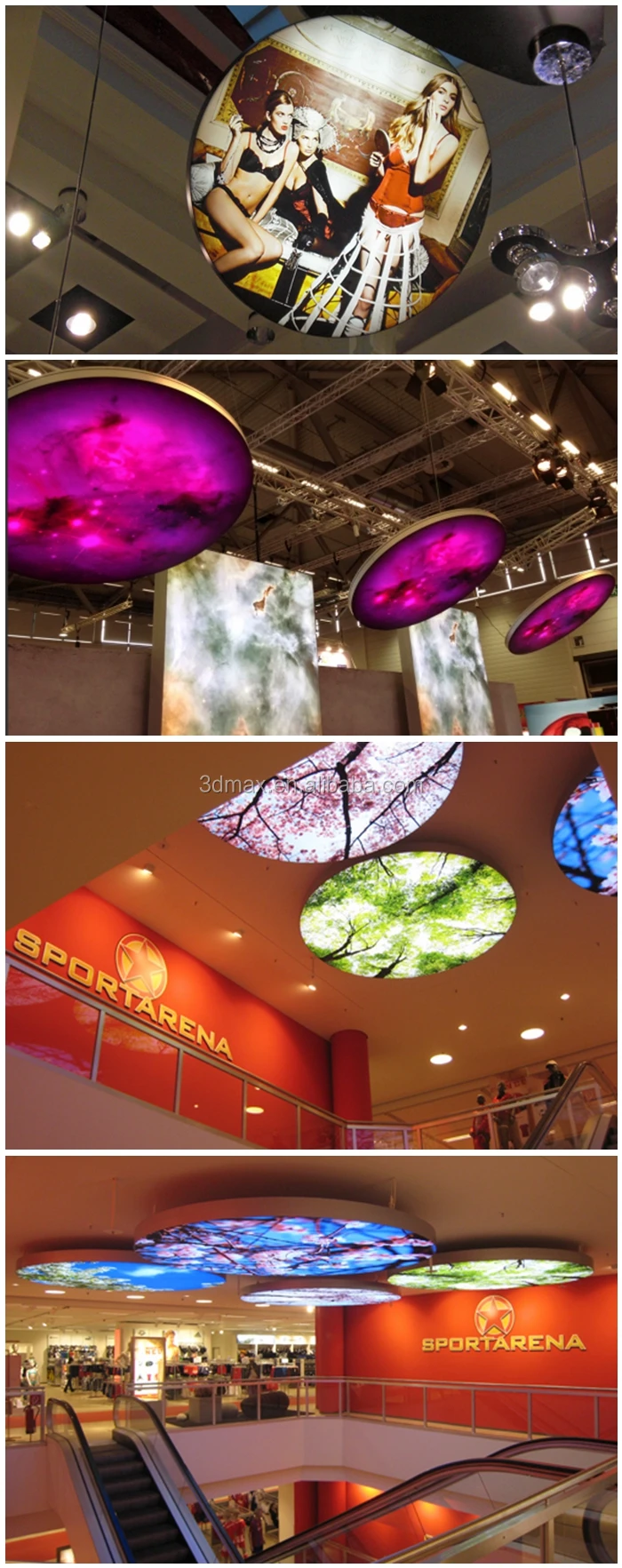 Ceiling Suspended Aluminum Fabric Led Advertising Light Box Buy