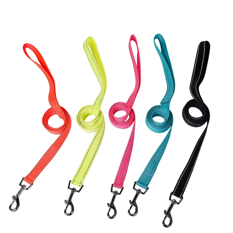 Neon Reflecting Nylon Dog Collar Leash Wholesale Pet Leash Dog Lead