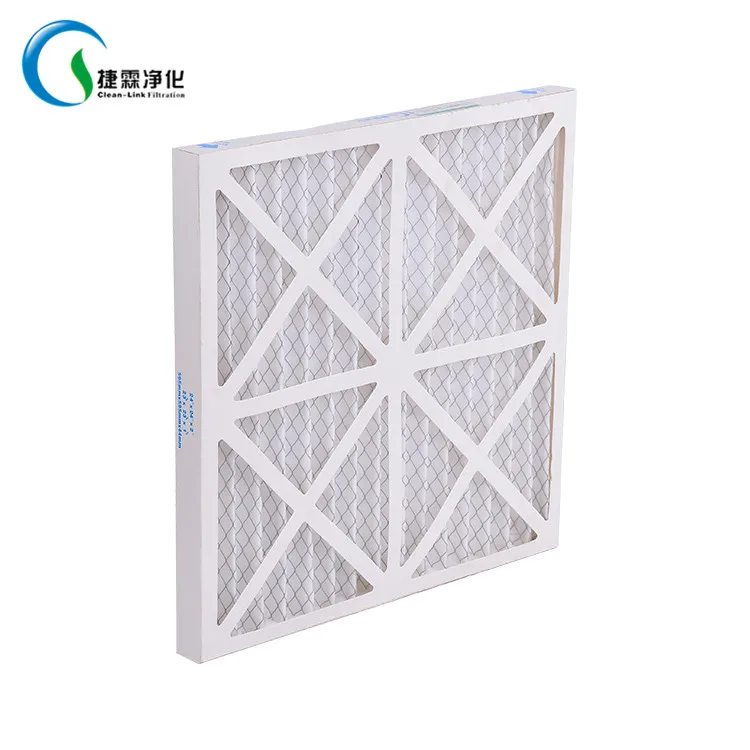 Air Filter Housing Paper Frame Foldaway Plated With Large Filtration