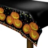 Halloween Party Supplies Orange Tableware 54" x 108" PE Disposable Party Plastic Table Cover / Tablecloth Halloween Pumpkins