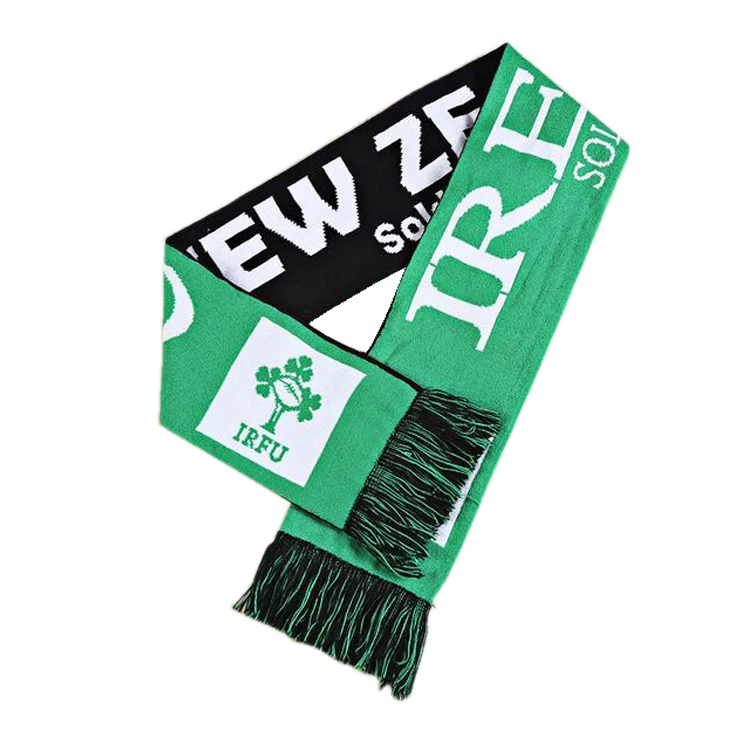 Oem Promotional Custom Jacquard Sports Scarf Football Team Wholesale