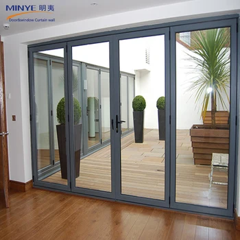 High Performance Stylish Prefabricated Folding Doors Heat Insulated High Performance Stylish Prefabricated Folding Doors Heat Insulated Aluminum Door For Large View