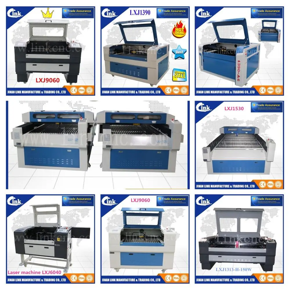 Alibaba trade assurance plywood sheet laser cutting machine LXJ1318 laser cutters for wood
