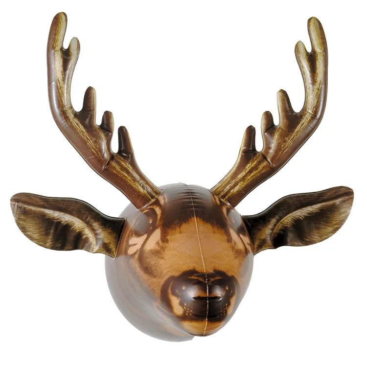 High Quality Inflatable Moose Head Lifelike Inflatable Animal Head