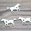 running horse Charms silver tone horse heart charm pendant 28x17mm