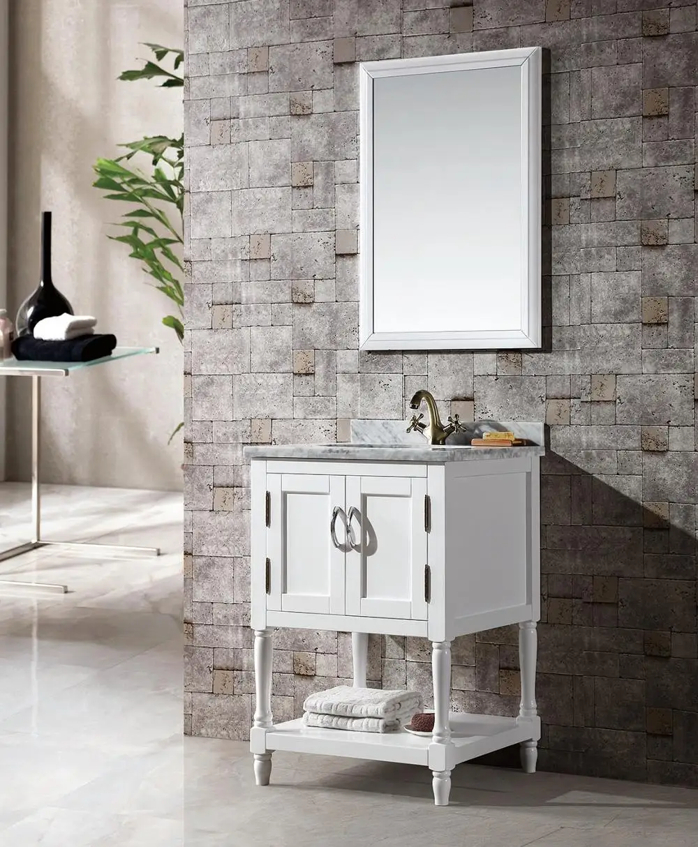 White Solid Wood Bathroom Floor Vanity American Furniture For White Solid Wood Bathroom Floor Vanity