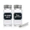 wholesale spice seasoning packaging 120ml empty square salt jar 4oz herbs shaker with silver screw cap kitchen funnel pour sift