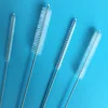 Test tube brush coated tip nylon bristle with loop handle