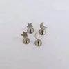 16g Tiny Boho Star/Moon Labret Stainless Steel Internally Threaded Earring , Christmas gift,birthday present,factory wholesale