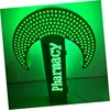 Programable Date Time Temperature led cross Display/double side led pharmacy sign/led flash animation cross light