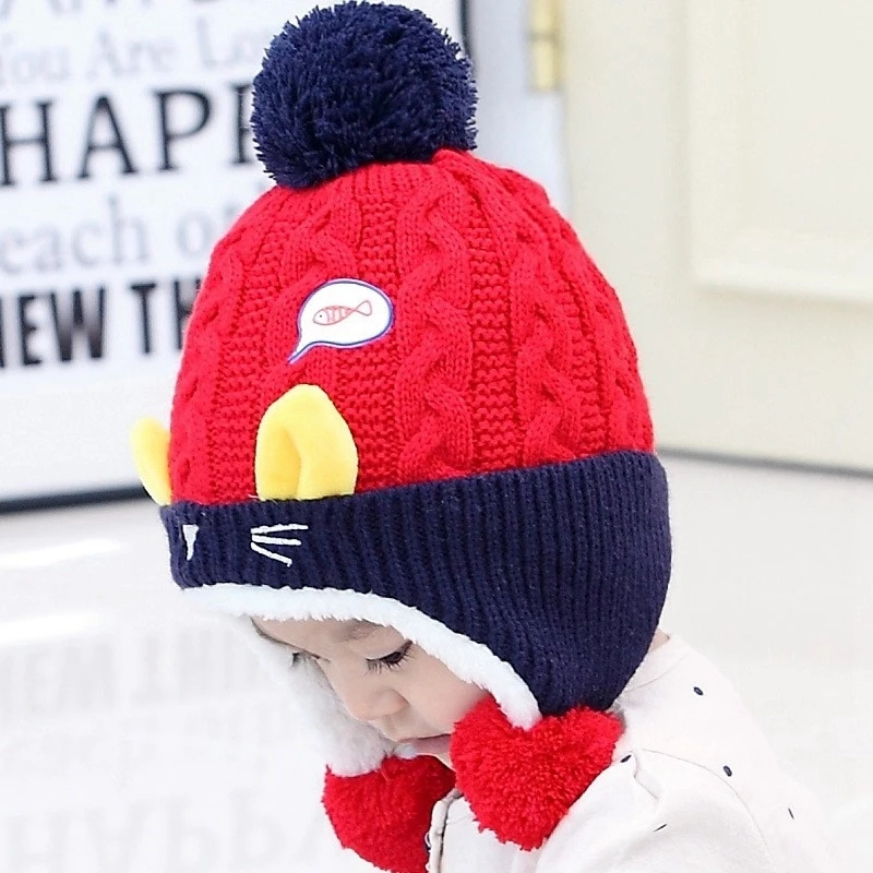 2020 Cute Baby Winter Hats Warm Baby Children Hats For Children Boys