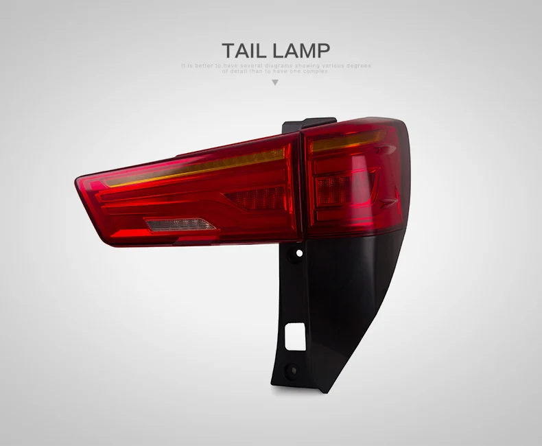 Vland Factory Car Accessories Tail Lamp For Innova 2016-UP LED Tail Light With Sequential Indicator Rear Lamp Plug And Play