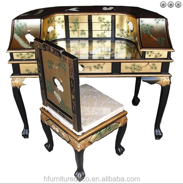 Customized Furniture Gold European Lacquer Art Oriental Hand