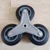 6 inches 3 in 1 stair climbing solid rubber wheel for trolley
