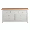 French provincial painted pine chest of drawer customized