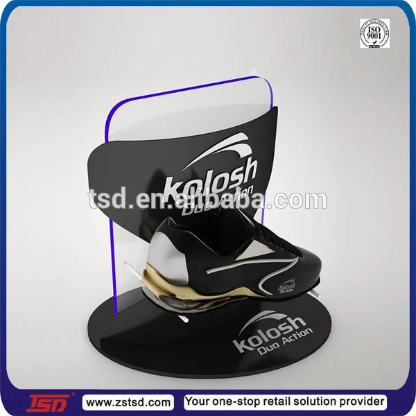 Tsda193 Custom Shop Pos Countertop Single Acrylic Shoe Display Stand