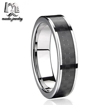 New Products On Market 8mm Flat Top Ring Pop High Polished Black Market 8mm Flat Top Ring Pop