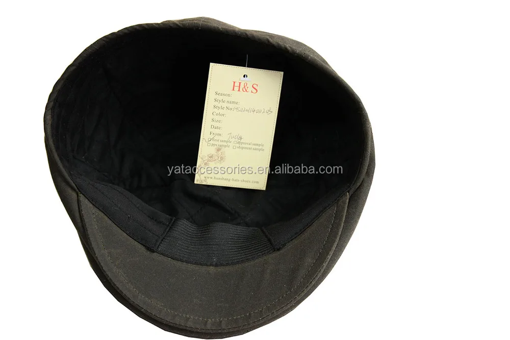 oilcloth driving cap