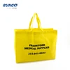 Manufacturer one or two color customized logo pp non woven tote shopping bag