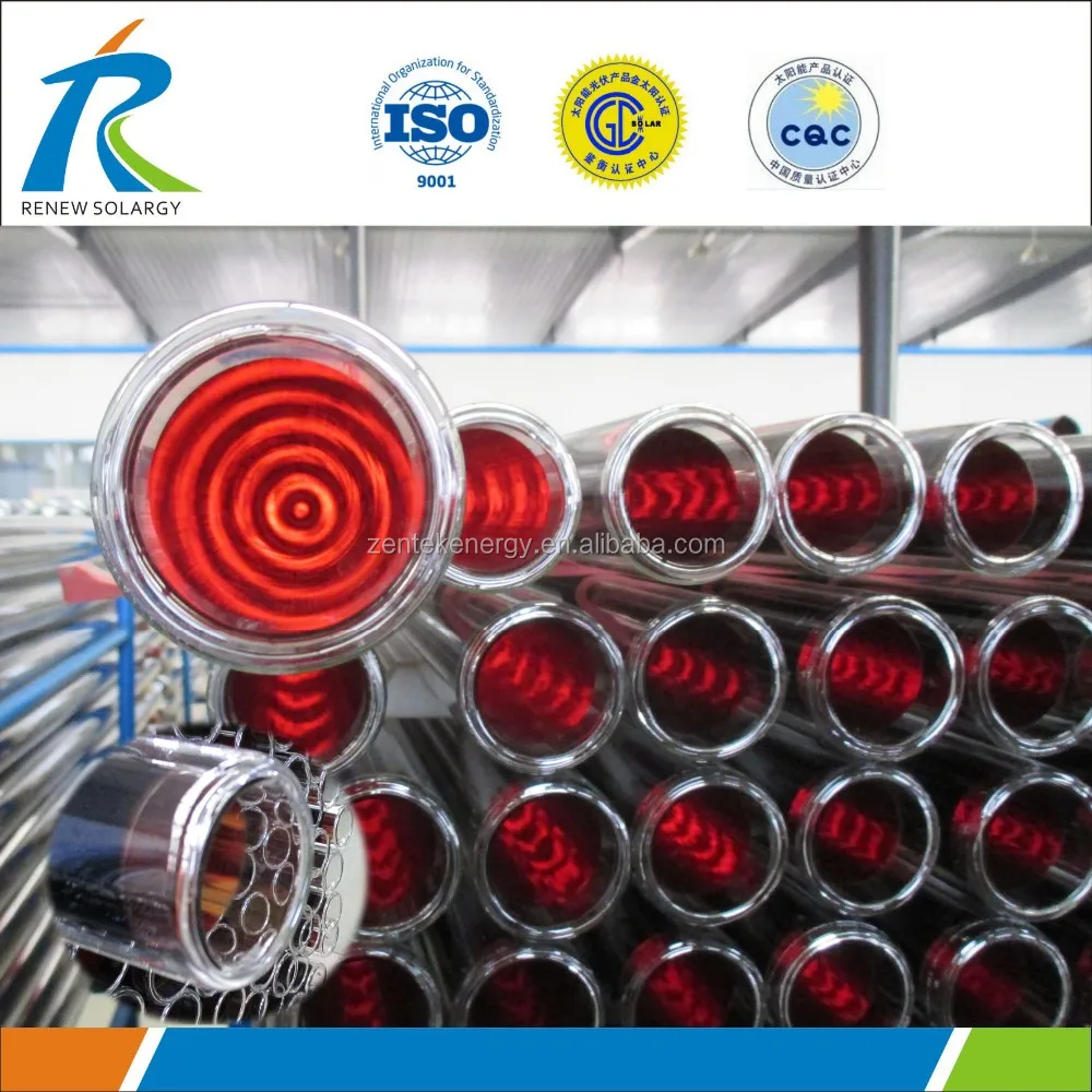Heat Pipe Solar Water Heater Vacuum Tubes With Glass Vacuum Tube Copper
