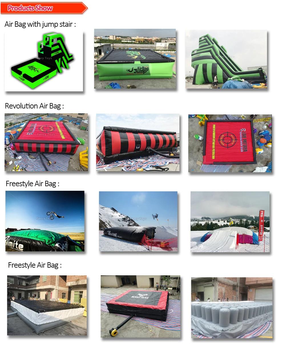 Trade Assurance China Factory Price Mountain Bike Air Bag/bag Jump