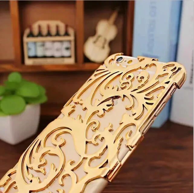 Newest Hot selling Metal hollow out shell cover for Samsung Galaxy note 5 edge pierced case