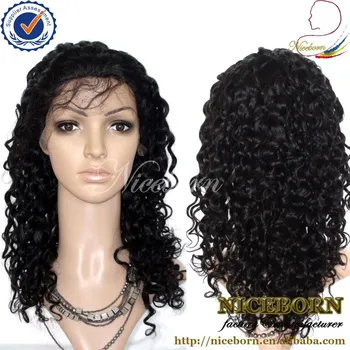 100 Human Hair Deep Wave Short Philippine Hair Full Lace Wigs For