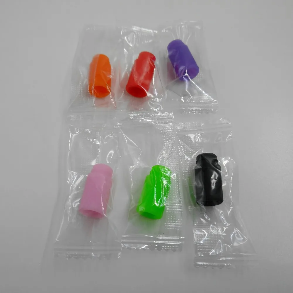 Disposable Silicone 510 Drip Tips Colored Ecig Rubber Mouthpiece Tip