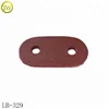 China factory made pu synthetic brown leather label patch for hats