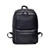 New pu leather double shoulder backpack men's middle school students wholesale school bags for travel