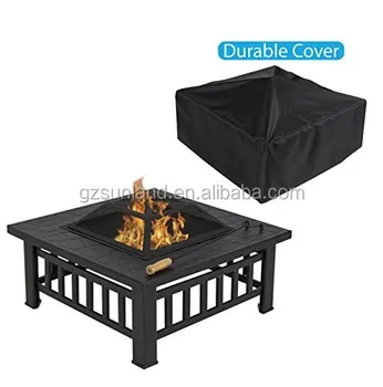 Metal Firepit Backyard Patio Garden Bon Fire Heater Pit With Cover