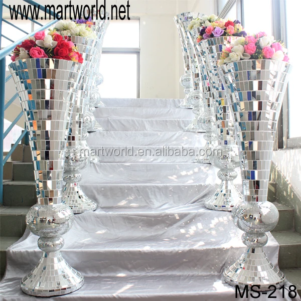 Hot Wholesale Silver Decorative Roman Columns Pillars For Weddings,Silver Pillar Wedding