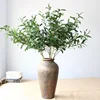 2019 hot sale wholesale artificial green olive leaf for wedding home decoration flower arrangements