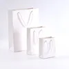 good quality fashion pure white simple paper bag design
