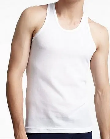 2015 Men's Plain 100% Cotton Tank Top A-shirt Muscle Camo Wife Beater ...
