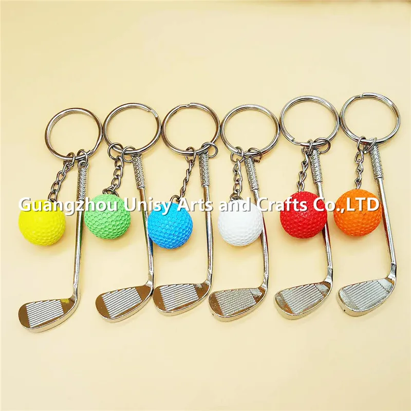 Golf Keychain Sporting Goods Diy Key Chain Accessories Ball Games Small