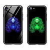 Luxury Luminous constellation Tempered Glass Case For I phone X, 7/8, 7/8 plus Phone Cases Cover