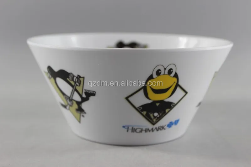 Inside and out side Printing Melamine salad bowl 6inch