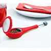 Food grade Plastic Tea Infuser Strainer filter with Push Handle Drip Tray for Grain Tea Cups, Mugs
