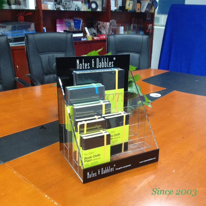 Elegant 5 Divided Acrylic Notebook Display Rack Buy Notebook Display