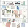 White DIY Wall Hanging Picture Frames Collage Board with Clips