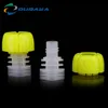 Pilfer-proof 8.2mm plastic Apple Shaped Double Gap spout with cap for spout bag