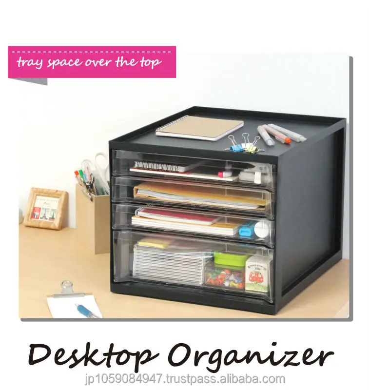 Made In Japan Plastic Desktop Organizer With Index Labels Buy
