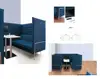 acoustic high back office work seating booth acoustic sofa chairs furniture and acoustic office solutions