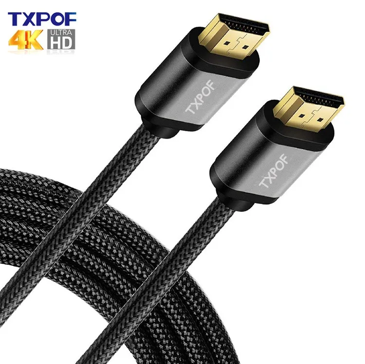 Manufacturer Male to Male 24K Gold Plated OFC 4K and 3D Braided HD PS4 HDMI Cable - ANKUX.COM