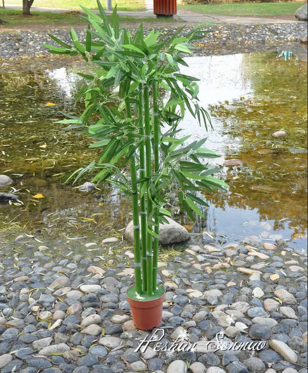 Wholesale Indoor Fake Bamboos Leaves Plant For Sale Artificial Bamboo