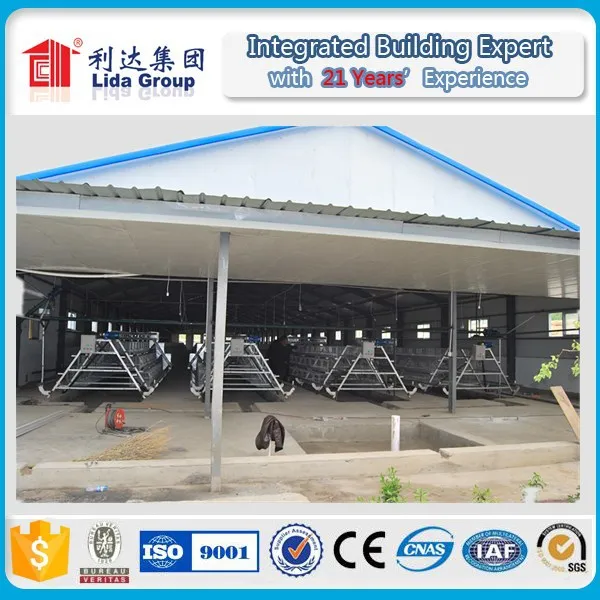 Cheap layer egg chicken cage / poultry farm house design for sale
