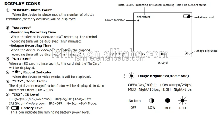 Hot selling Digital Night Scope Monocular Camera with 350m Range Best-guarder