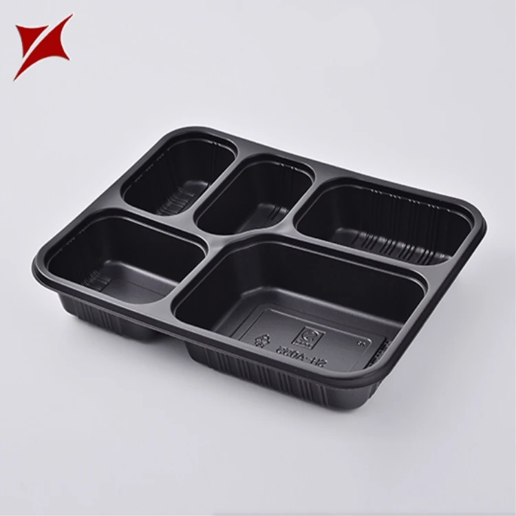 Black Blister Plastic Disposable Packaging Take Away Fast Food Container Lunch Boxes Buy Fast