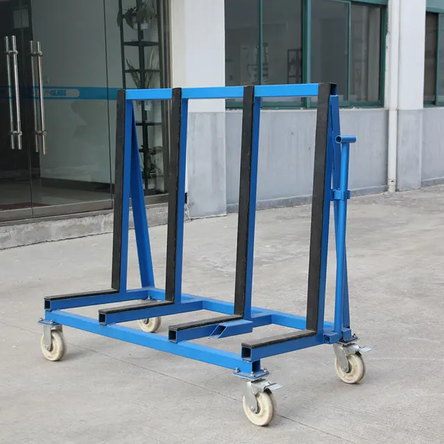 Custom Galvanised Glass And Stone Slab A Frame Transport glass Rack